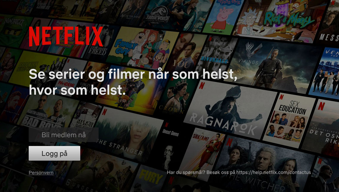 Netflix - logg på