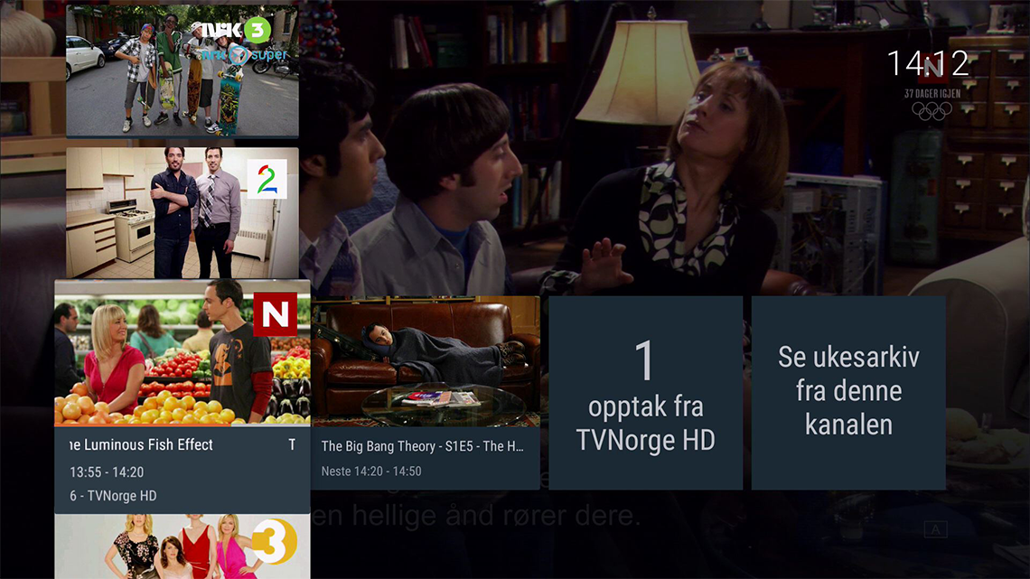 Kanalliste med Ukesarkiv