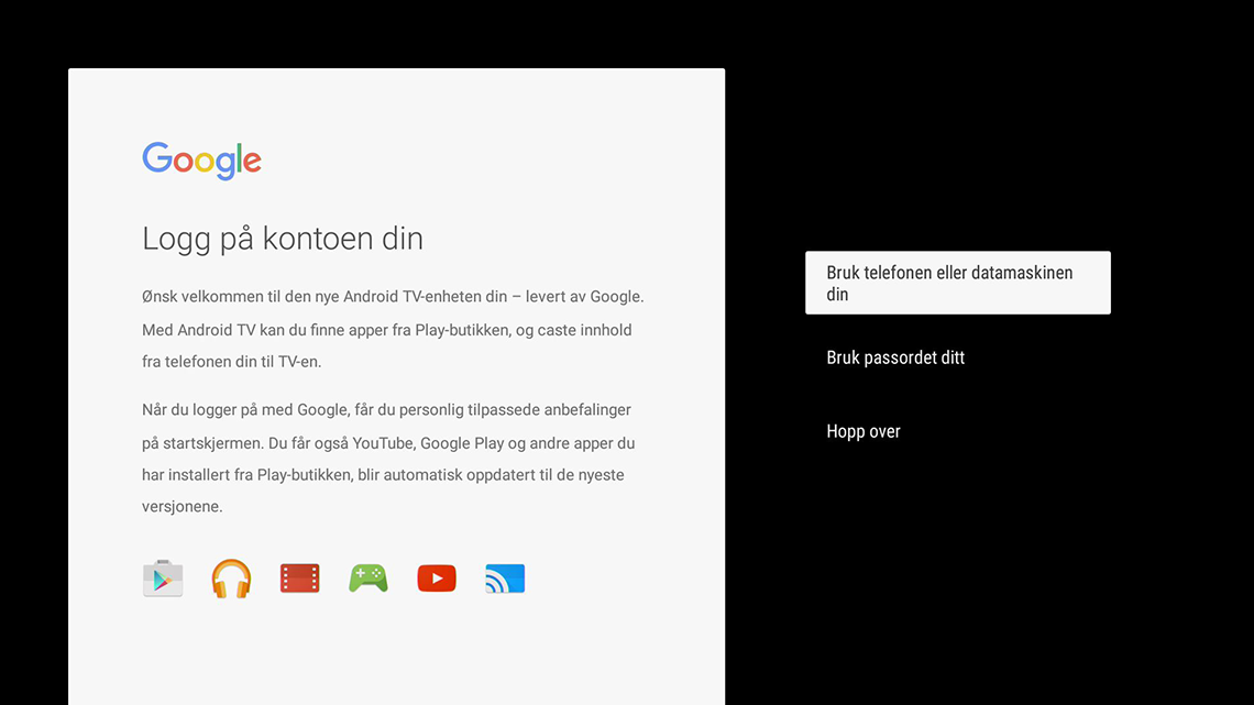 Logg på med Google-kontoen din