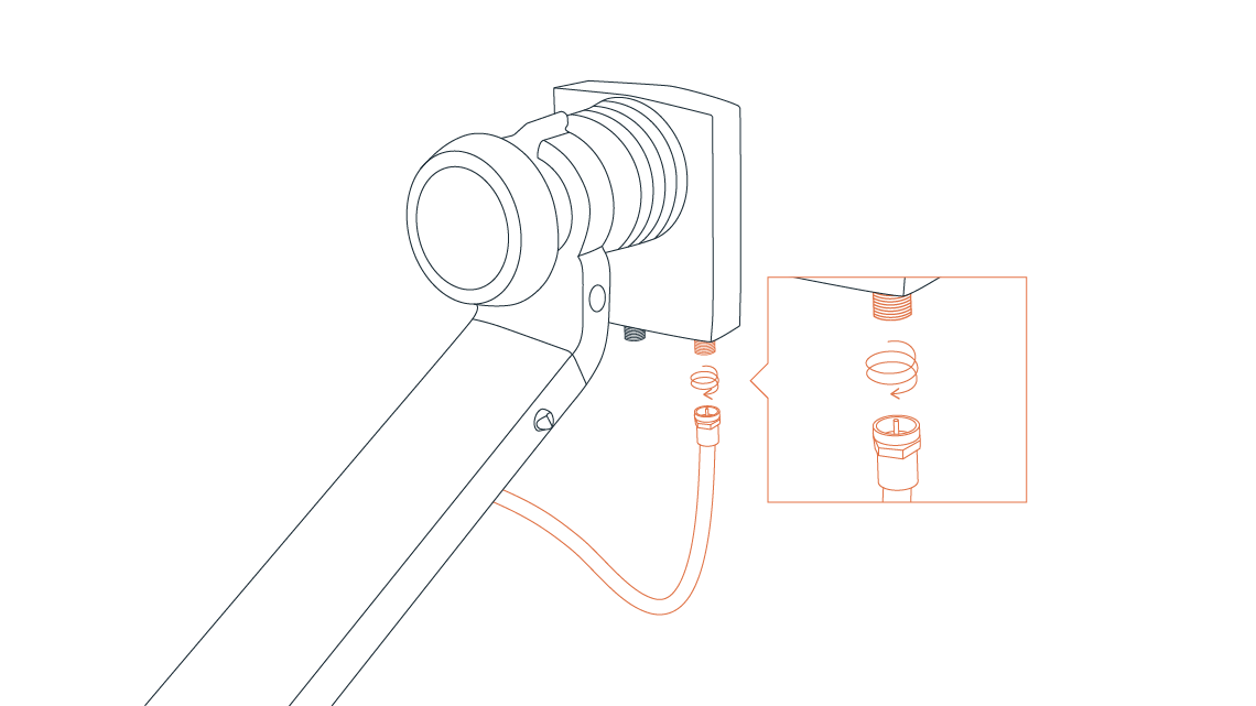 Skru fra parabolhodet