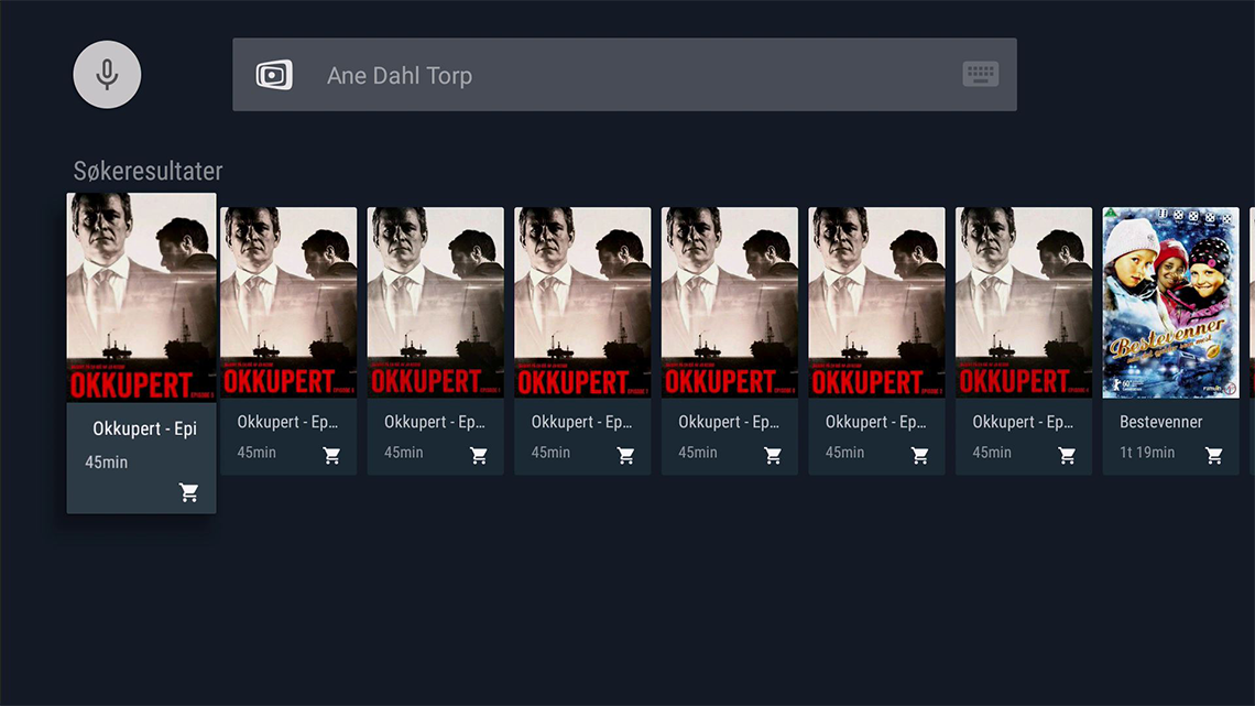Søk innhold med Voice